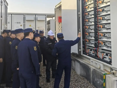 以练筑防！88858cc永利官网电气盐池储能电站开展消防专项行动
